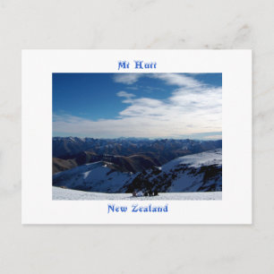 Mt Hutt, New Zealand Postcard
