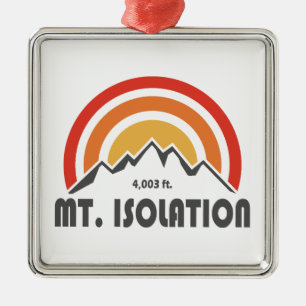 Mt. Isolation New Hampshire Metal Tree Decoration