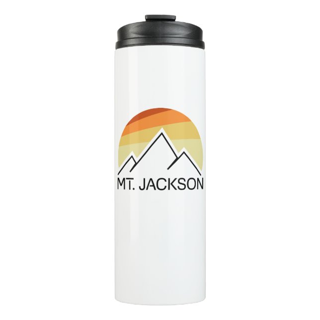 Mt. Jackson New Hampshire Retro Thermal Tumbler (Front)
