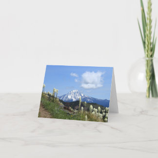 Mt. Jefferson blank 4x6 notecard. Thank You Card