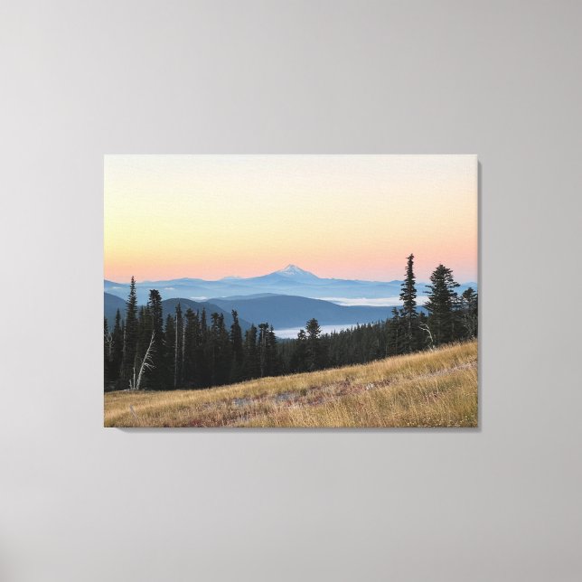 Mt Jefferson sunrise Canvas Print (Front)