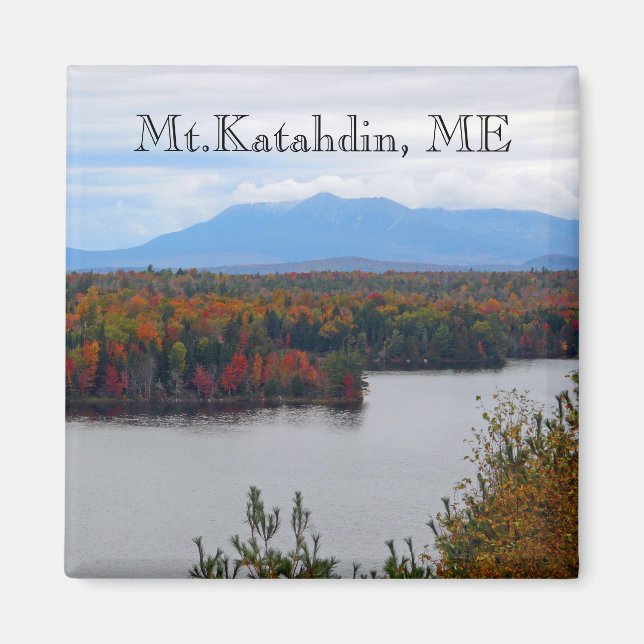 Mt. Katahdin In Fall Magnet (Front)