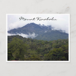 mt kinabalu distance postcard