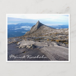 mt kinabalu nature postcard