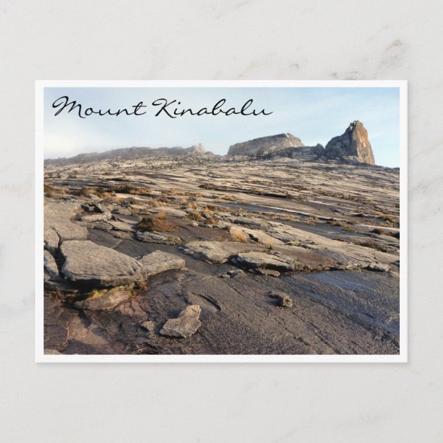 mt kinabalu rocky postcard (Front)