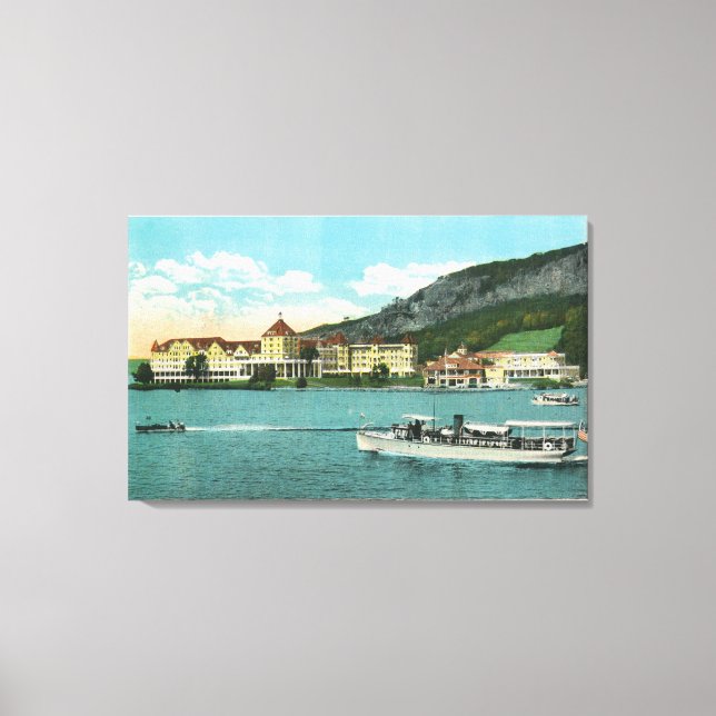 Mt Kineo House, Annexe, and Yacht Club Canvas Print (Front)