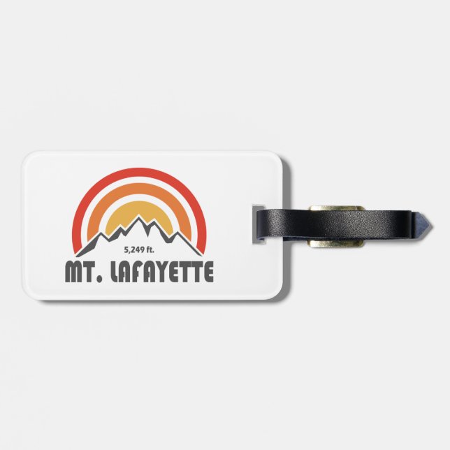 Mt. Lafayette New Hampshire Luggage Tag (Back Horizontal)