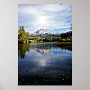 Mt. Lassen From Manzanita Lake Poster