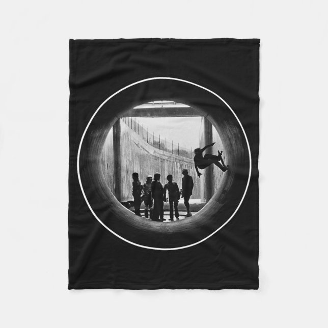 Mt. Ldy Pipeline Skateboarding  Fleece Blanket (Front)