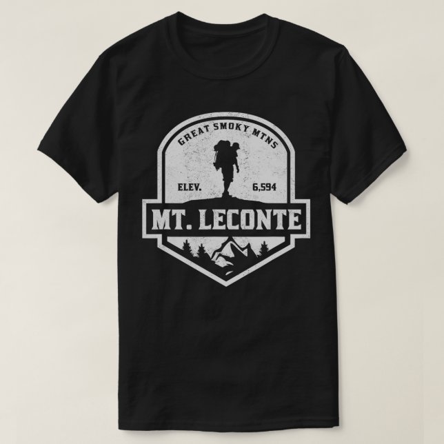Mt Leconte Great Smoky Mountains Hiking  T-Shirt (Design Front)
