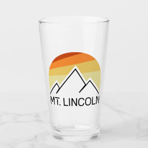 Mt. Lincoln New Hampshire Retro Glass