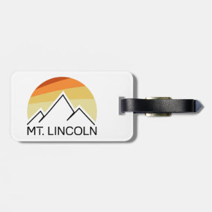 Mt. Lincoln New Hampshire Retro Luggage Tag
