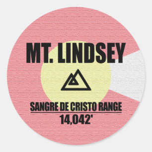 Mt. Lindsey Classic Round Sticker