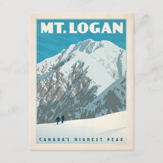 Mt. Logan, Canada Postcard (Front)