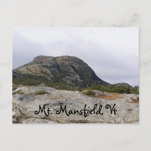 Mt. Mansfield, Vt Postcard (Front)