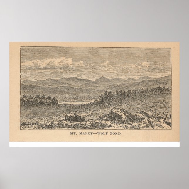 Mt. Marcy – Wolf Pond Poster (Front)