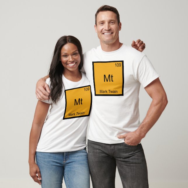 Mt - Mark Twain Funny Chemistry Element Symbol Tee (Unisex)