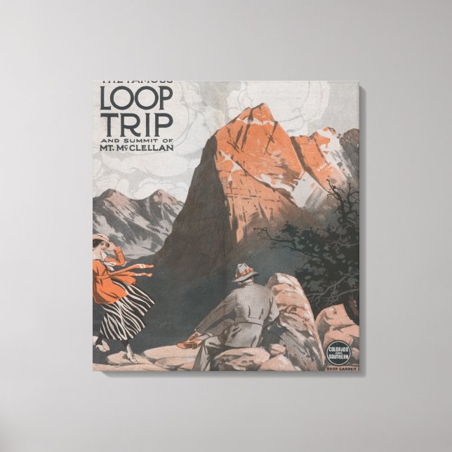 Mt. McClellan & Loop Trip Travel Poster Canvas Print (Front)