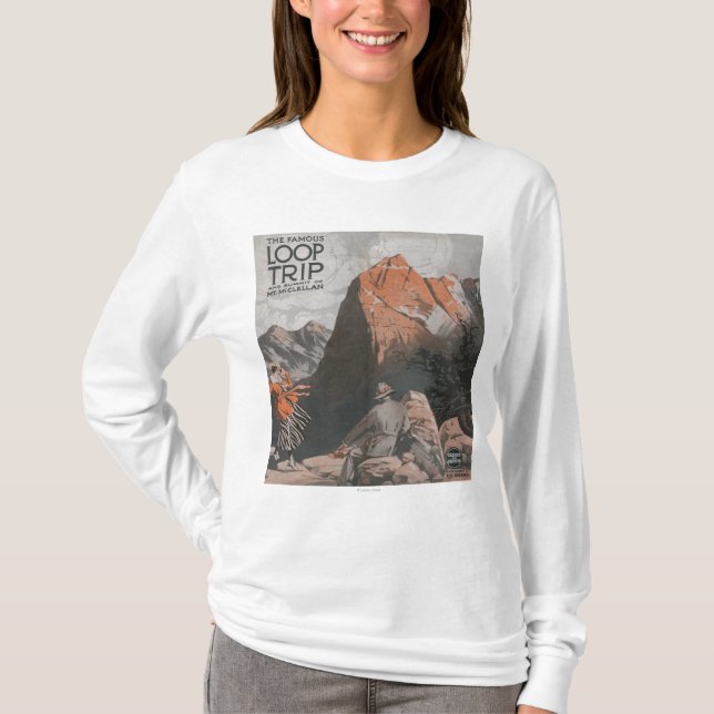 Mt. McClellan & Loop Trip Travel Poster T-Shirt (Front)