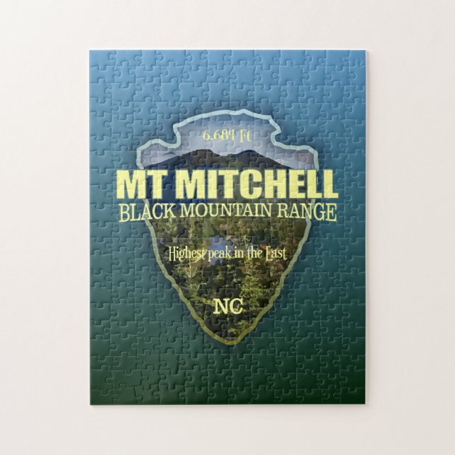 Mt Mitchell (arrowhead) Jigsaw Puzzle (Vertical)