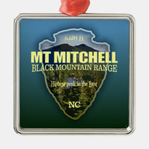 Mt Mitchell (arrowhead) Metal Tree Decoration