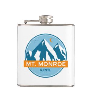 Mt. Monroe New Hampshire Stars Moon Hip Flask