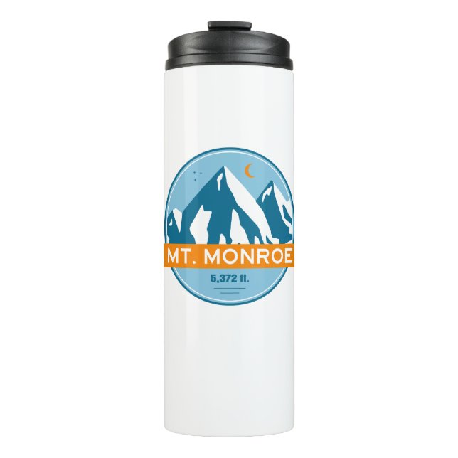 Mt. Monroe New Hampshire Stars Moon Thermal Tumbler (Front)