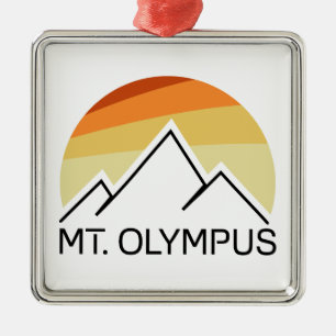 Mt. Olympus Washington Retro Metal Tree Decoration