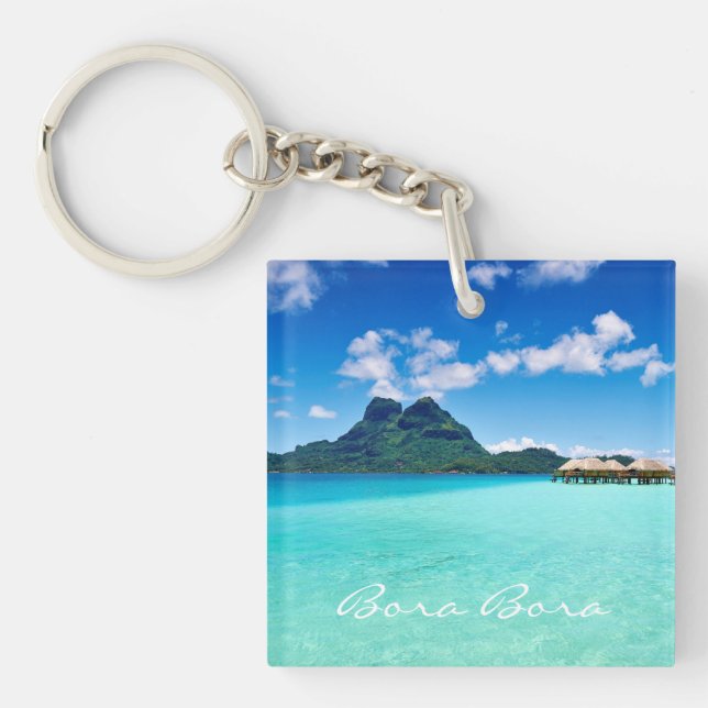 Mt Otemanu View Key Ring (Front)