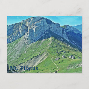 Mt. Pilatus Travel Switzerland Mountain Landscape Postcard