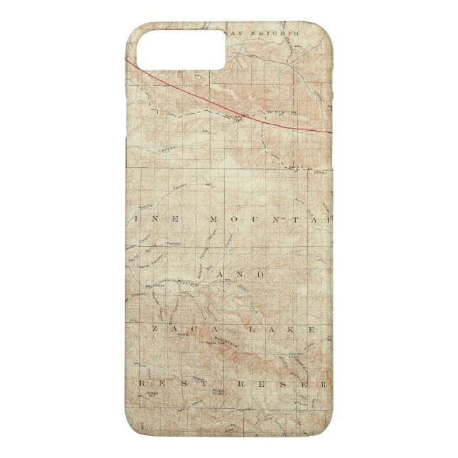 Mt Pinos quadrangle showing San Andreas Rift Case-Mate iPhone Case (Back)