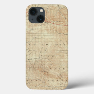 Mt Pinos quadrangle showing San Andreas Rift iPhone 13 Case
