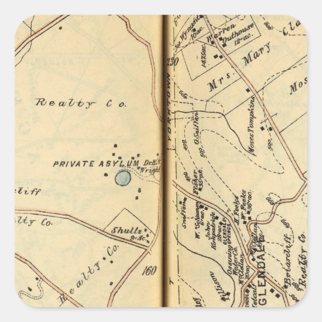 Mt. Pleasant, New York 2 Square Sticker (Front)