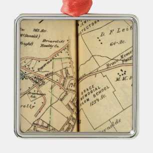 Mt. Pleasant, New York 3 Metal Tree Decoration