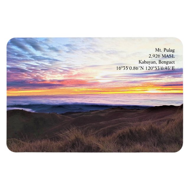 Mt. Pulag, The Playground of the Gods Ref Magnet (Horizontal)