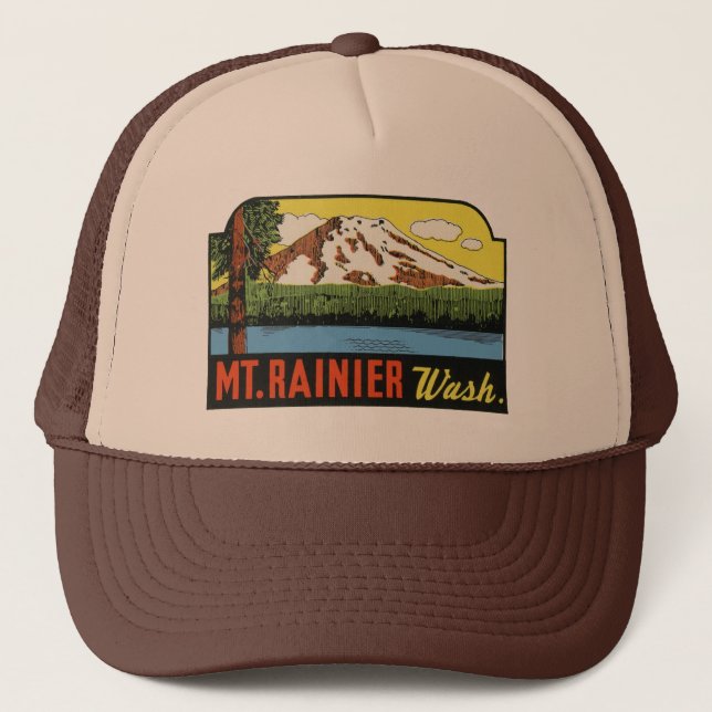 Mt. Rainer Washington Baseball Hat (Front)