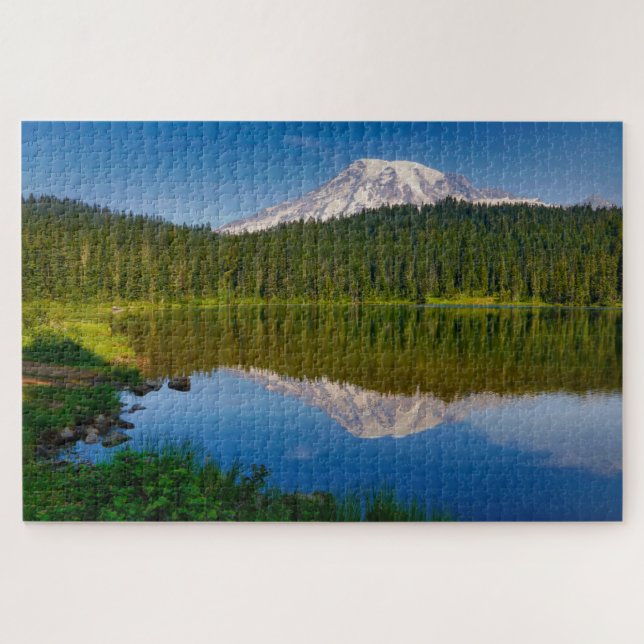 Mt. Rainier and Reflection Lake Jigsaw Puzzle (Horizontal)
