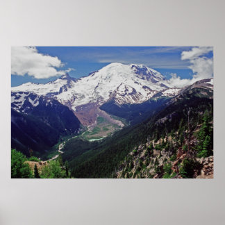Mt. Rainier from Sunrise Park Poster