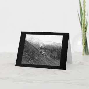 Mt. Rainier Horse Trail Ride 1912 Card