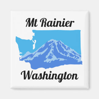 Mt Rainier Magnet - Colour