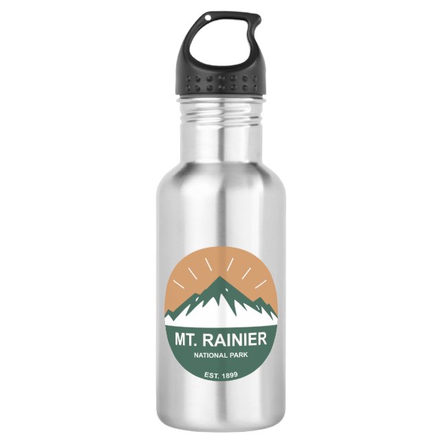 Mt. Rainier National Park 532 Ml Water Bottle (Front)