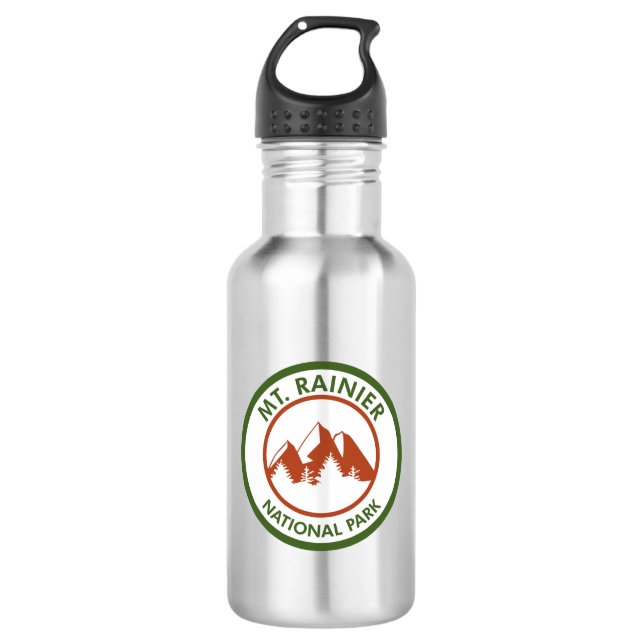 Mt. Rainier National Park 532 Ml Water Bottle (Front)