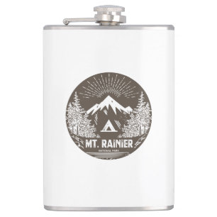 Mt. Rainier National Park Hip Flask