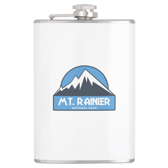 Mt. Rainier National Park Hip Flask (Front)