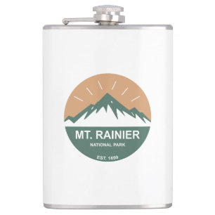 Mt. Rainier National Park Hip Flask