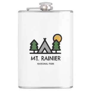 Mt. Rainier National Park Hip Flask