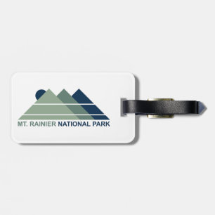 Mt. Rainier National Park Mountain Sun Luggage Tag