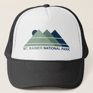 Mt. Rainier National Park Mountain Sun Trucker Hat