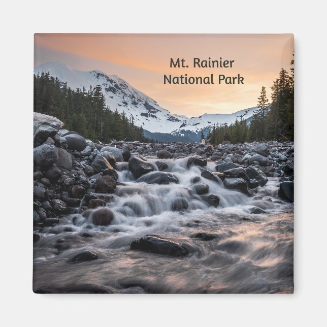Mt. Rainier National Park Souvenir Magnet (Front)