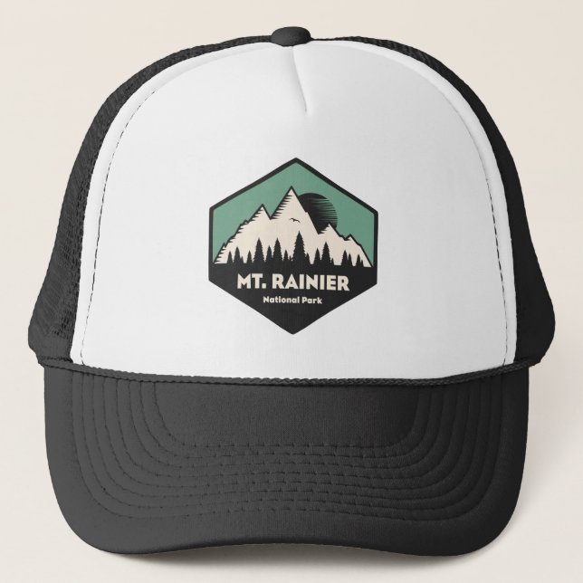 Mt. Rainier National Park Trucker Hat (Front)